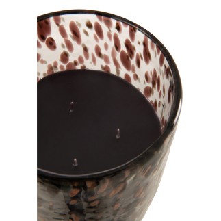 Candela profumata in vetro multicolore 20x20x32,5cm