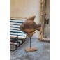 Statuette de poisson en bois de manguier marron 27x9.5x40 cm Statuette de poisson en bois de manguier marron 27x9.5x40 cm