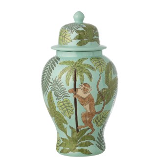 Pot décoratif en porcelaine multicouleur 29.5x29.5x54.5 cm