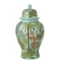 Maceta decorativa de porcelana multicolor 29,5 x 29,5 x 54,5 cm