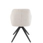 Sedia a sdraio in metallo beige 58x56,5x85 cm