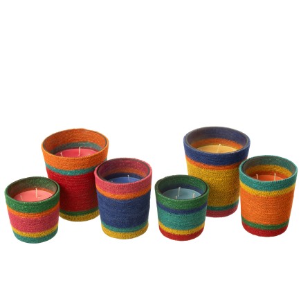 Bougie parfumée multicolore 15.5x15.5x18.5 cm