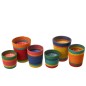 Candela profumata multicolore 15.5x15.5x18.5 cm Candela profumata multicolore 15.5x15.5x18.5 cm