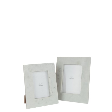 Cornice foto 13x18cm in marmo bianco 21x2x26 cm
