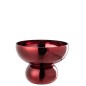 Vaso in vetro rosso 23x23x17,5 cm