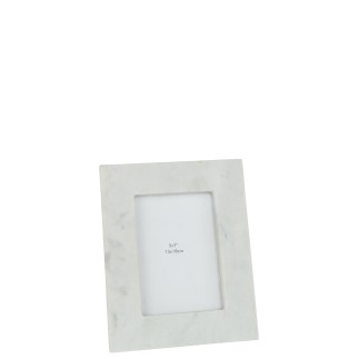 Cornice foto 13x18cm in marmo bianco 21x2x26 cm