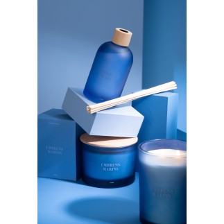 Vela perfumada «Embruns Marins» en tarro azul 11,5 x 11,5 x 10 cm