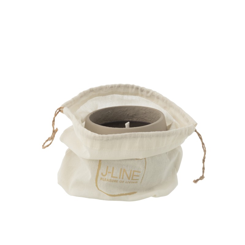 Bougie extérieure 18H en ciment gris 14x14x11 cm Bougie extérieure 18H en ciment gris 14x14x11 cm