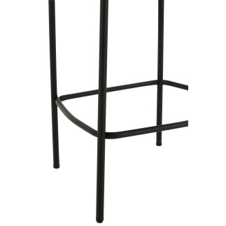 Sedia da bar in tessuto bianco 53x48x97 cm