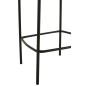 Cadeira de bar em tecido branco 53x48x97 cm Cadeira de bar em tecido branco 53x48x97 cm