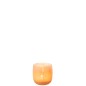 Photophore rond en verre corail 10x10x10cm Photophore rond en verre corail 10x10x10cm