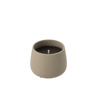 Bougie extérieure 18H en ciment gris 14x14x11 cm