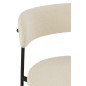 Cadeira de bar em tecido branco 53x48x97 cm Cadeira de bar em tecido branco 53x48x97 cm