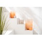 Photophore rond en verre corail 10x10x10cm Photophore rond en verre corail 10x10x10cm
