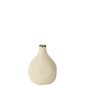 Vase poire en céramique beige 15x15x20 cm Vase poire en céramique beige 15x15x20 cm