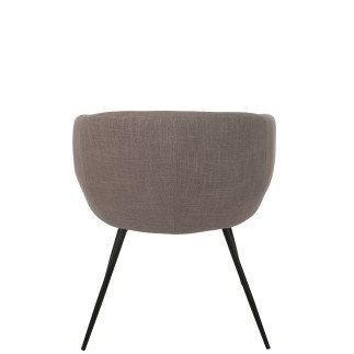 Cadeira em tecido cinza-escuro 60x61x75 cm