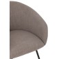 Chaise en textile taupe 60x61x75 cm Chaise en textile taupe 60x61x75 cm