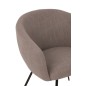 Chaise en textile taupe 60x61x75 cm Chaise en textile taupe 60x61x75 cm