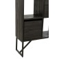 Cabinet avec tiroirs en métal noir 100x30x158 cm Cabinet avec tiroirs en métal noir 100x30x158 cm