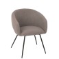 Chaise en textile taupe 60x61x75 cm Chaise en textile taupe 60x61x75 cm