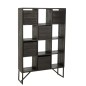 Cabinet avec tiroirs en métal noir 100x30x158 cm Cabinet avec tiroirs en métal noir 100x30x158 cm