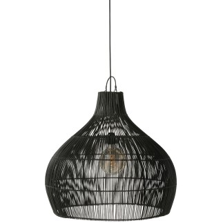 Paralume in rattan nero 80*80*70 cm