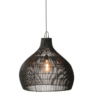 Paralume in rattan nero 80*80*70 cm