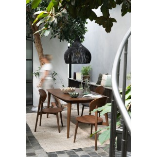 Paralume in rattan nero 80*80*70 cm