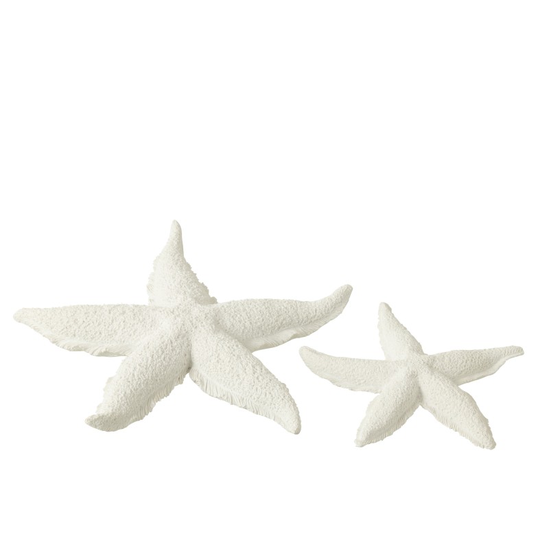 Etoile de mer en polyrésine blanche 30x30x4 cm Etoile de mer en polyrésine blanche 30x30x4 cm