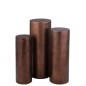 Set di 3 pilastri in metallo bronzo 35x35x90 cm