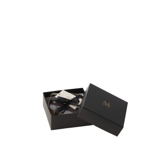 Candela profumata 15h in vetro dorato 13x13x4 cm