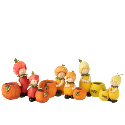 Jardinière enfant en polyresine multicolore 24x17.5x30 cm