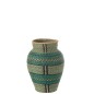 Vaso em junco marinho azul 39x39x48 cm Vaso em junco marinho azul 39x39x48 cm