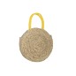 Sac rond fleur en jonc de mer naturel/jaune 40x7x40 cm Sac rond fleur en jonc de mer naturel/jaune 40x7x40 cm