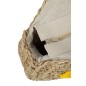 Sac rond fleur en jonc de mer naturel/jaune 40x7x40 cm Sac rond fleur en jonc de mer naturel/jaune 40x7x40 cm