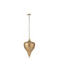 Lampada a sospensione goccia in metallo dorato 31.5x31.5x57 cm Lampada a sospensione goccia in metallo dorato 31.5x31.5x57 cm