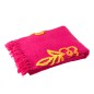 Coperta a fiori in cotone rosa 130x180 cm Coperta a fiori in cotone rosa 130x180 cm