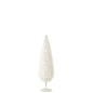 Sapin de Noël en plastique blanc 10x10x32 cm Sapin de Noël en plastique blanc 10x10x32 cm