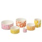 Set de 6 plats apéro avec plateau en céramique blanche 30x30x9 cm