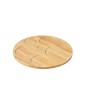 Set de 6 plats apéro avec plateau en céramique blanche 30x30x9 cm