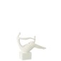 Figurine femme et enfant en polyrésine blanc 29.5x8.5x25 cm Figurine femme et enfant en polyrésine blanc 29.5x8.5x25 cm