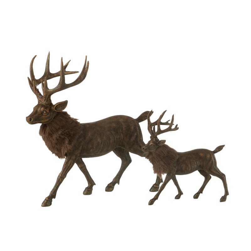 Cerf en résine marron 39x18x39 cm Cerf en résine marron 39x18x39 cm