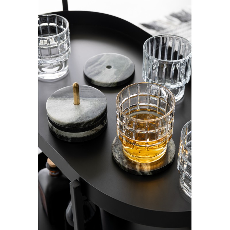 Bicchiere da whisky in vetro trasparente 9x9x10 cm (Set di 2) Bicchiere da whisky in vetro trasparente 9x9x10 cm (Set di 2)