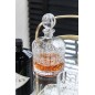 Carafe con tapón de bola de vidrio transparente de 14x14x24 cm Carafe con tapón de bola de vidrio transparente de 14x14x24 cm