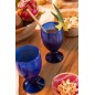 Verre à vin bleu foncé H15cm Verre à vin bleu foncé H15cm