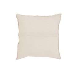 Coussin en coton et lin blanc 45x45cm