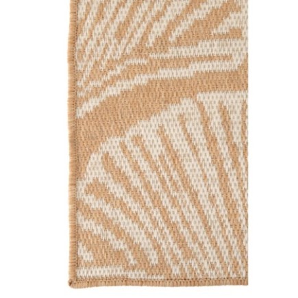 Tapete de exterior em polipropileno branco 170×120×1 cm