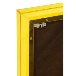 Decoração de parede moderna em tela amarela, 80 × 3,3 × 60 cm