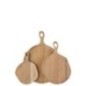 Planche à découper ronde en bois de manguier naturel 58x39x2,5cm Planche à découper ronde en bois de manguier naturel 58x39x2,5cm