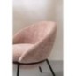 Chaise de salle à manger en fer rose clair et noir 59x76,5x61 cm Chaise de salle à manger en fer rose clair et noir 59x76,5x61 cm